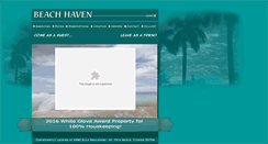 Desktop Screenshot of beachhavenvillas.com